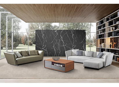 Ecksofa Sofa Couch Eckgarnitur + Dreisitzer 3er Couch Sofas Couchen Textil