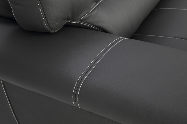 Leder Design Couch Polster Sitz Garnitur Sofa 2+1+1 Leder Sofas Neu