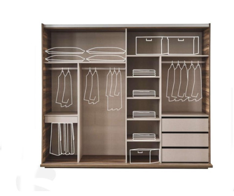 Schwarzer Kleiderschrank Moderne Schlafzimmer Möbel Schrank Holzschrank