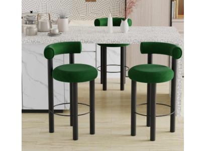 Grüner Moderner Barstuhl Designer Loungesessel Stilvoller Einsitzer