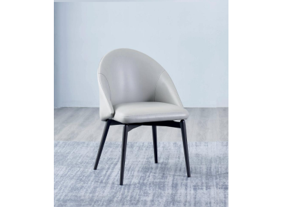 Weißer Esszimmer Kunstlederstuhl Luxus Einsitzer Holz Polster Stühle