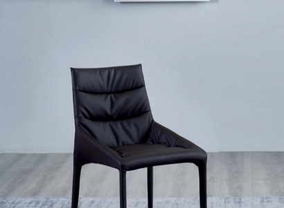 Schwarzer Polster Esszimmerstuhl Designer Textilstühle Esszimmer Möbel