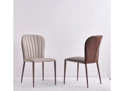 Beiger Esszimmer Stuhl Esszimmer Möbel Designer Kunstleder Stühle Neu