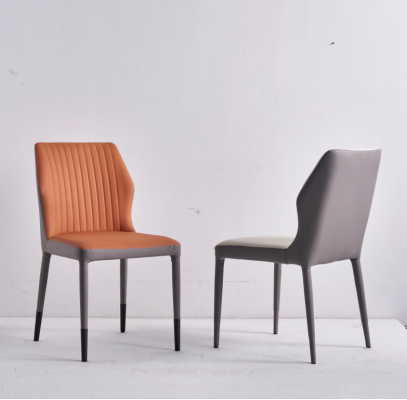 Brauner Lehnstuhn Esszimmerstühle Polsterstuhl Einsitzer Luxus Holzstühle