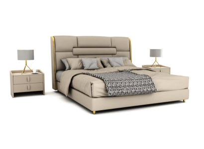 Schlafzimmer Möbel Designer Bett Holzgestell Doppelbett Moderne Betten