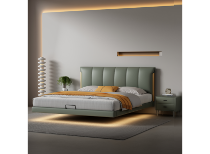 Grünes Wandbett Designer Schlafzimmer Betten Lederbetten Textilbetten