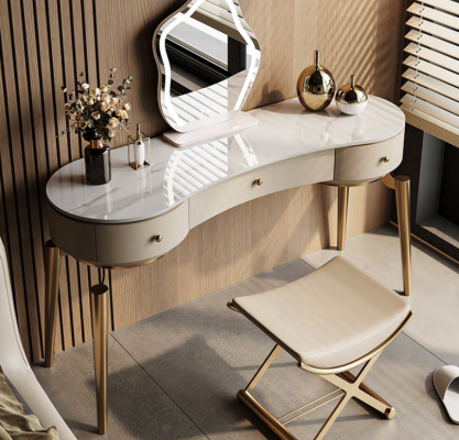 Moderner Schminktisch Schlafzimmer Möbel Frisierkommode 3x Schubladen