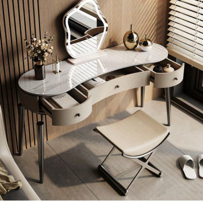 Moderner Schminktisch Schlafzimmer Möbel Frisierkommode 3x Schubladen