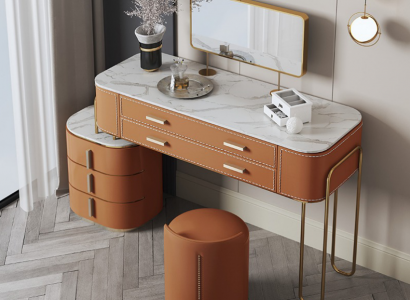 Schlafzimmer Zweifarbiger Schminktisch Frisiertisch 2x Schubladen Neu