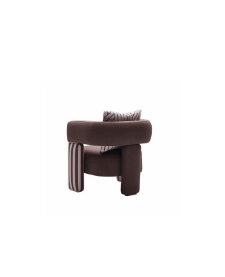 Komplette Couchgarnitur Sofa Sessel Braun Stoffsofa Polstersofa Tisch