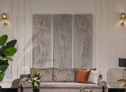 Komplett Wohnzimmer Dreisitzer Couchtische Grau 3tlg Stoffsofa Couch