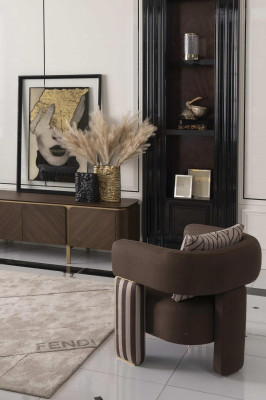 Garnitur Ecksofa Sessel Stoffsofa RTV Lowboard Beige Modern 3tlg Set