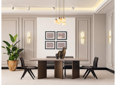 Essgruppe Essecke Esszimmermöbel Esstisch Esszimmer 7tlg Holz Grau