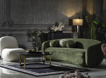 Garnitur Stoffsofa Sofagarnitur Polstersofa Modern Set 2tlg Grün Sofa