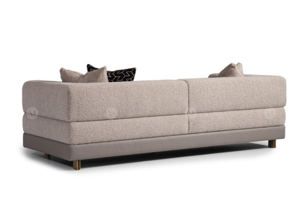 Dreisitzer Couch Sofa 3 Sitzer Polstersofa Stoffsofa Moderne Grau