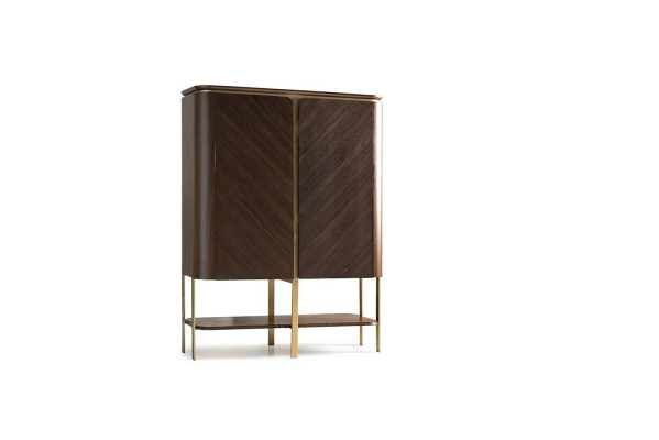 Barschrank Schrank Holzschrank Holz Bar Braun Getränke Design Flaschen