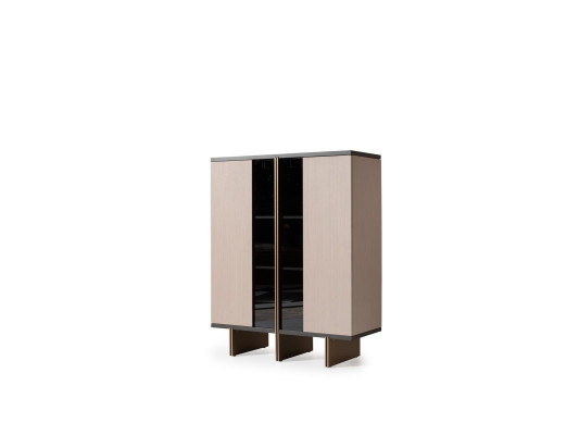 Barschrank Bar Vitrine Schrank Holz Wohnzimmer Weinschrank Modern