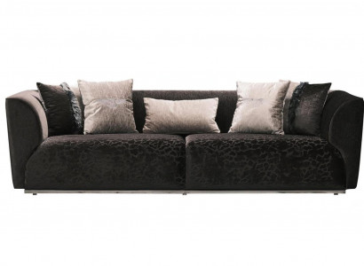 Dreisitzer Sofa 3 Sitzer Polstersofa Stoffsofa Moderne Sofas Schwarz