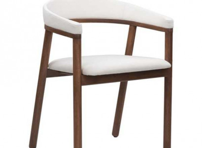 Esszimmerstuhl Weißer Holzstuhl Moderner Einsitzer Armlehnen Stuhl Stühle