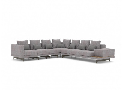 Ecksofa L-Form Wohnzimmer Einrichtung Designer Textil Sofa Modern Garnitur