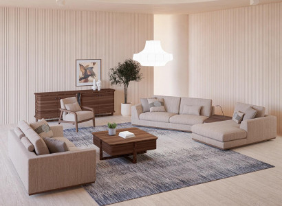 Luxus Sofagarnitur Ecksofa L-Form Zweisitzer Sofa Luxus Sessel Polstermöbel