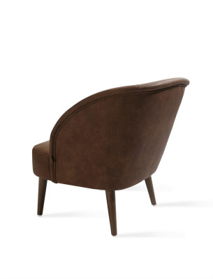 Modern Braun Sessel Polstermöbel Wohnzimmer Design Einrichtung Neu