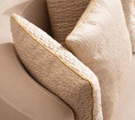 Sessel Luxus Polster Möbel Wohnzimmer Einsitzer Sessel Textil Lounge Restaurant