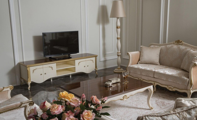 Sideboard tv Schrank Lowboard Schrank tv Möbel Fernsehtisch weiß Neu