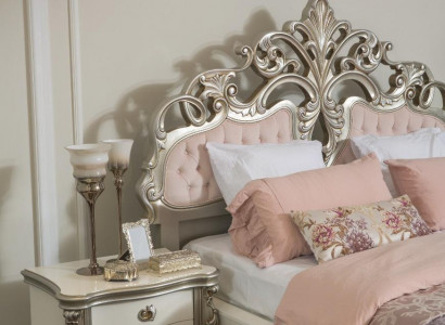 Französisches Nachttisch Set Konsolen Beistelltische Nachttische 2 Stück Silber