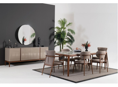 Italienische Esszimmer Set Essgruppe Essgarnitur Stuhlgruppe Anrichte