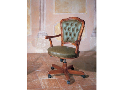 Bürostuhl Drehstuhl Chesterfield Chefsessel Italienische Möbel Sessel Lehnstuhl