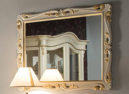 Klassischer Design Spiegel Italienische Wandspiegel Holz Stand Wand Italien Neu