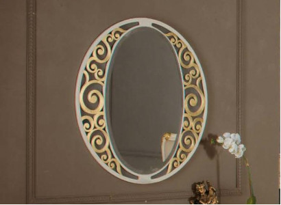 Klassischer ovaler Wandspiegel Gold Italienische Möbel Klassischer Spiegel Neu