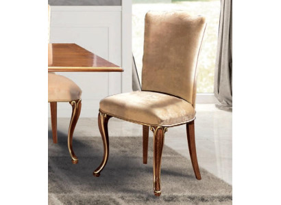 Stuhl Holz Italienische Möbel Esszimmer Stühle Luxus Design Lehnstuhl Echtholz