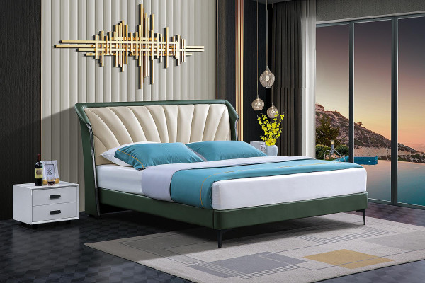 Bettgestell Stoff Möbel Luxus Moderne Betten Bett Textil Schlafzimmer Design Neu