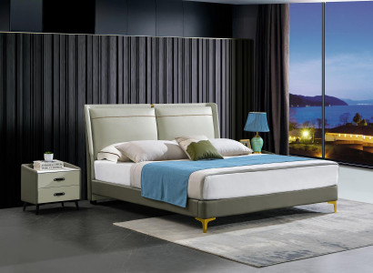 Doppelbett Luxus Möbel Betten Schlafzimmer Doppel Bett Beige Hotel