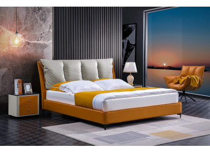 Luxus Bett Design Stoff Hotel Orange Betten Schlafzimmer Möbel Hotel Doppel Neu