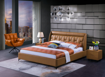 Design Schlafzimmer Bett Holz Luxus Betten Doppel Ehe Polster Möbel 180x200cm