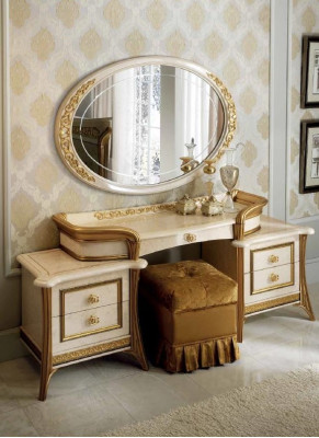 arredoclassic™ Schlafzimmer Set Melodia Barock Rokoko Bett Nachttisch 6tlg.