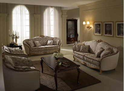 Sofagarnitur 3+2+1 Sitzer Arredoclassic Wohnlandschaft Sofas Couchen Polster Neu