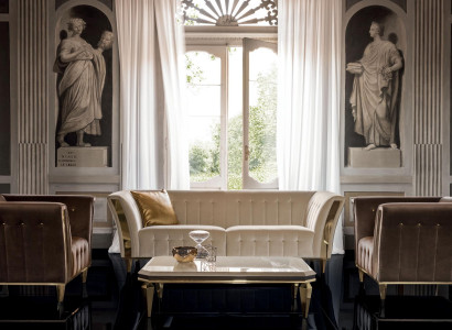 Design Sofagarnitur 3+1+1 Sitzer Couch Polster Sofa Garnitur Set Arredoclassic