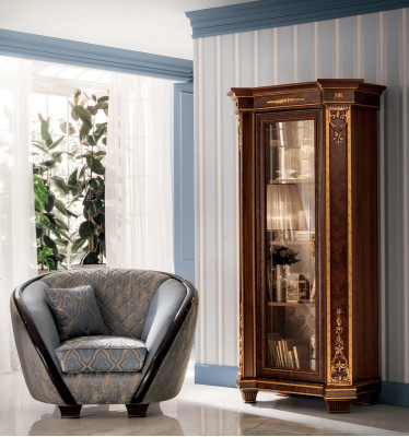 Wandschrank Wohnwand RTV Designer Möbel Wohnzimmer Vitrine Vitrinen