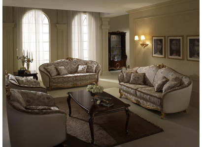 Luxus Klasse 3+1+1 Italienische Möbel Sofagarnitur Couch Sofa Neu