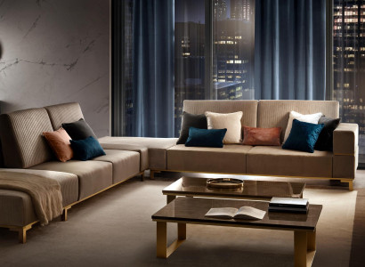 Ecksofa Sofa Couch Textilsofa Wohnlandschaft Luxus Moebel L Form Couchtisch 2tlg