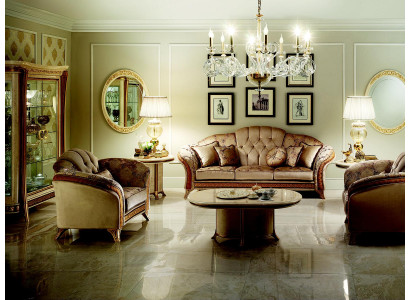 Sofagarnitur Sofa Couch 3 + 2 Wohnzimmer Designer Möbel Klassisch Barock