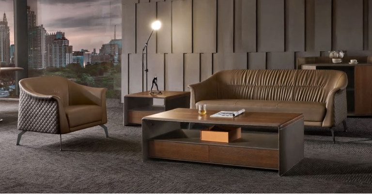 Sofagarnitur Set Design Sofas Polster Deko Couchen Leder Relax Moderne