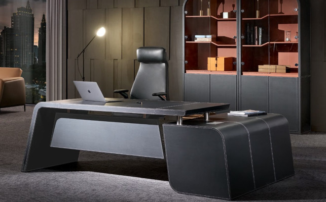 Eckschreibtisch Arbeits Schreib Büro Tisch Designer Luxus Klasse Möbel