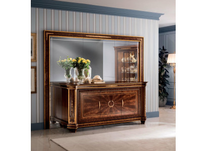 Buffet Kommode Kommoden Wohnzimmer Wandschrank + Spiegel