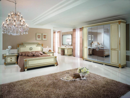 Klassische Schränke Schrank Schrankwand Kleiderschrank 6 Türen Holz Neu Möbel