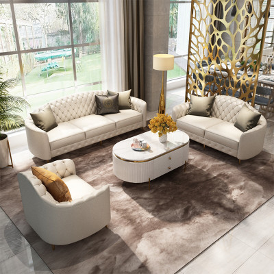 Sofagarnitur 3+2+1 Sitzer Set Design Sofas Polster Couchen Moderne Leder Couch